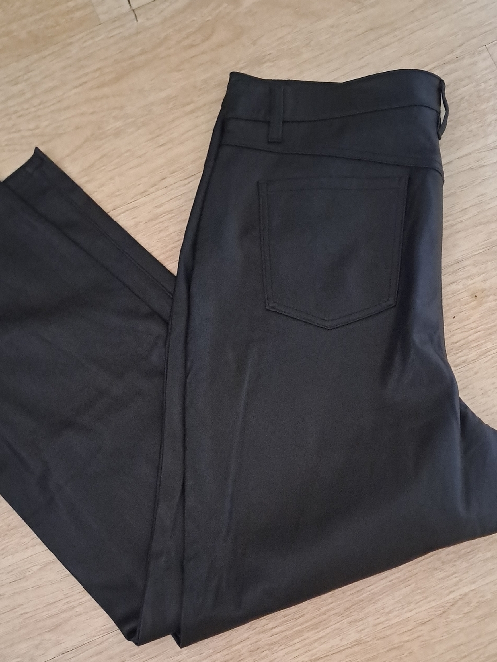 I'N'C INTERNATIONAL CONCEPTS IBlack Faux Leather Skinny Pants - Picture 3 of 10